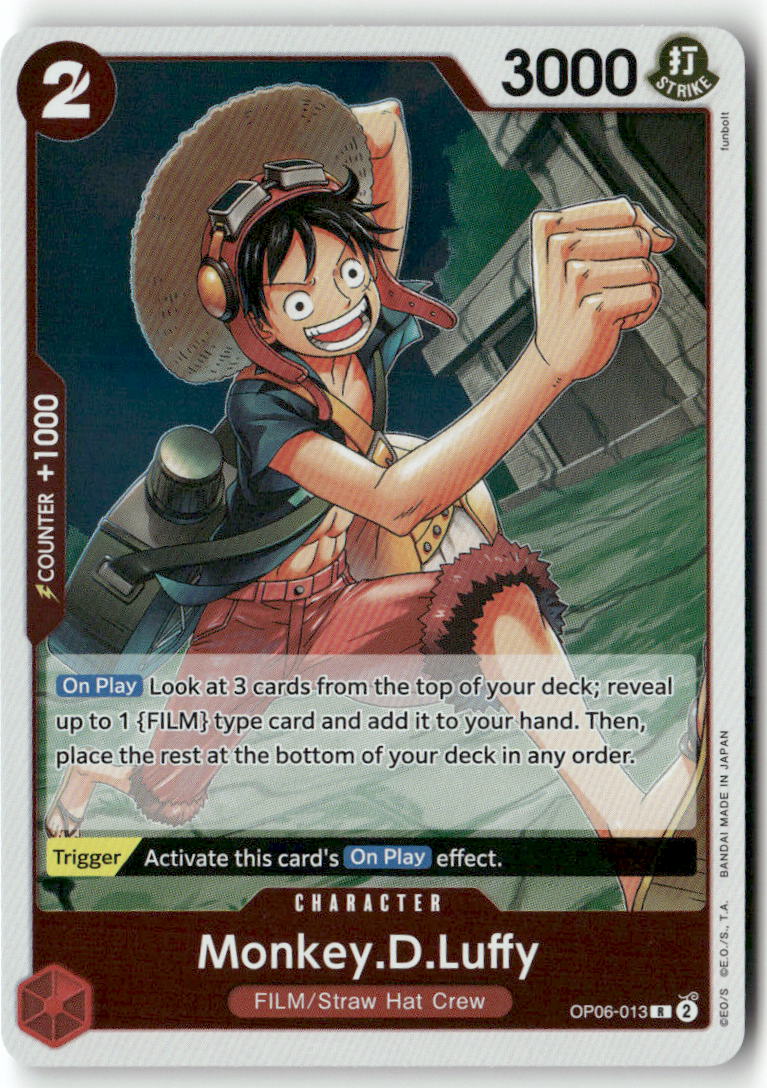 Monkey.D.Luffy R Wings of the Captain OP06-013 NM