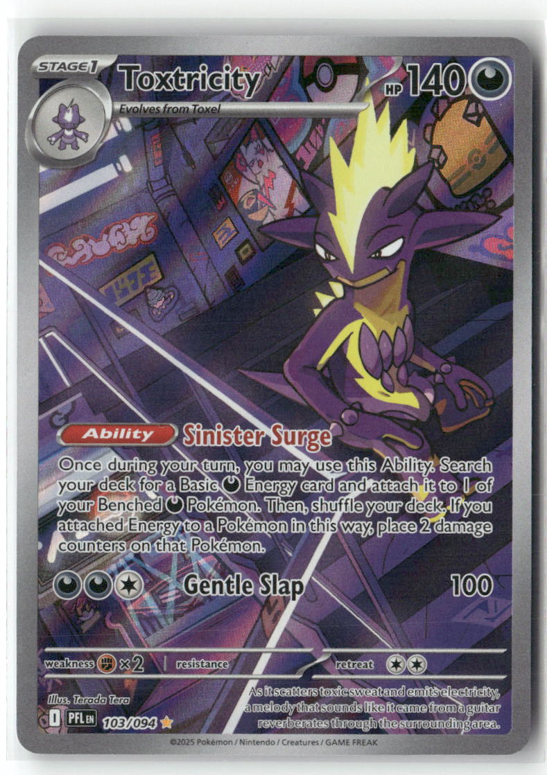 Toxtricity Illustration Rare ME02: Phantasmal Flames 103/094 NM