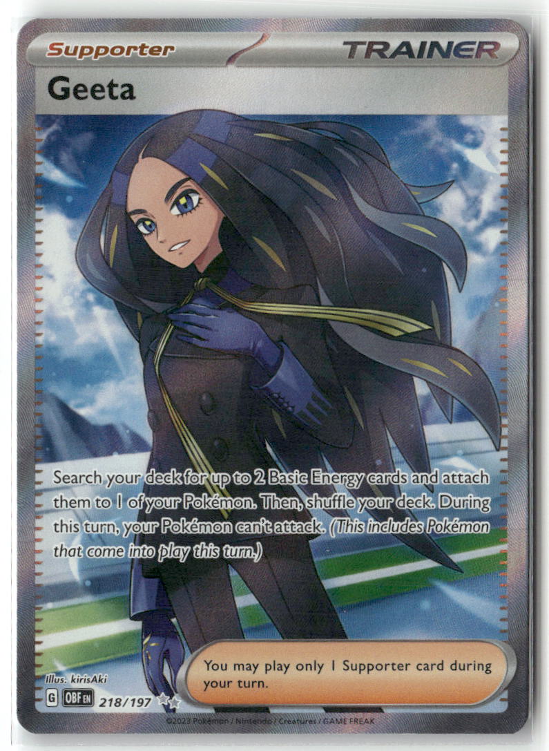 Geeta Ultra Rare SV03: Obsidian Flames 218/197 NM