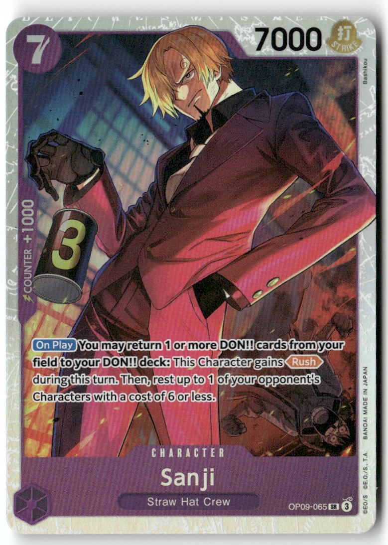 Sanji -  (Reprint) SR Premium Booster -The Best- Vol. 2 OP09-065 NM